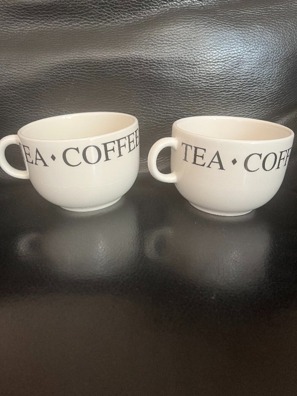 TWO Large World Market  Coffee Mugs Made In Italy